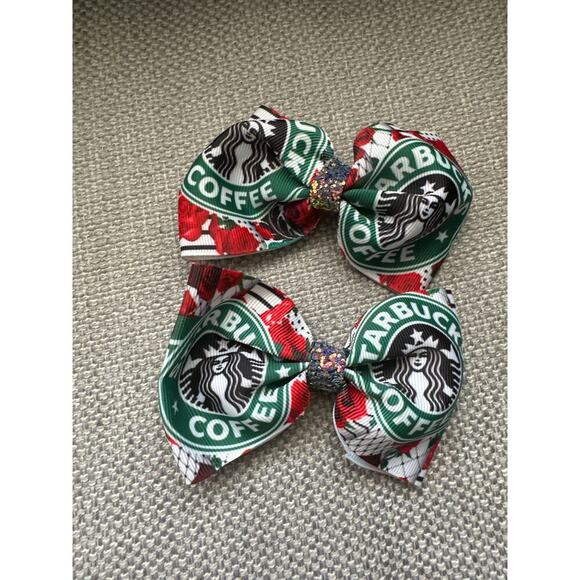‼️Starbucks Baby Girl Bow Tie set - Picture 1 of 3